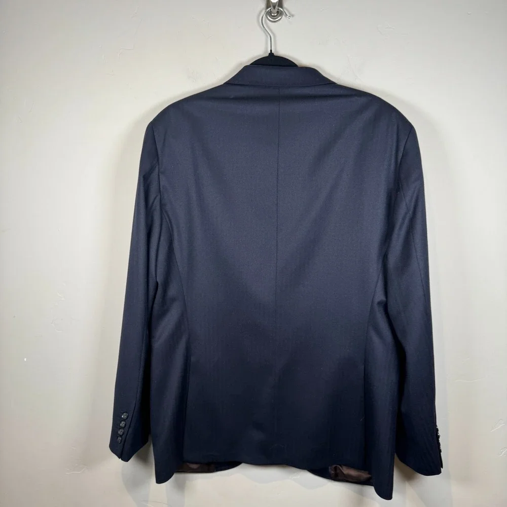 HACKETT London Mayfair Blazer Mens 44R |‎ 54R Single Breasted 2 Button Navy Wool
